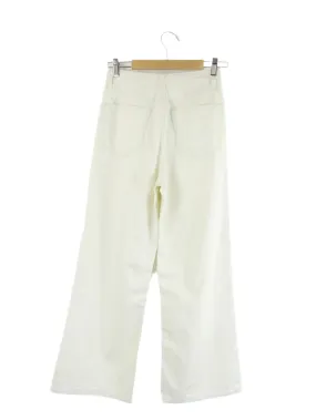 Amelius 'Tamar' Cream Wide Leg Jeans 6 | BNWT