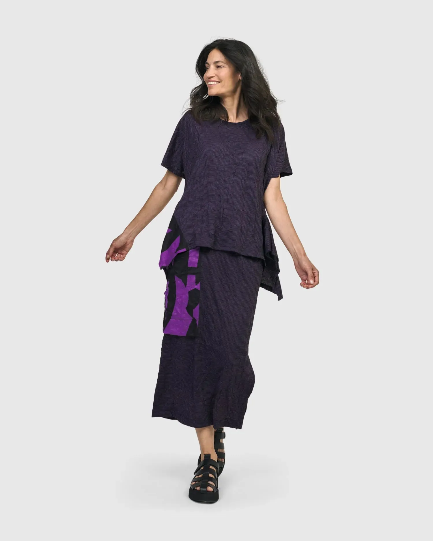 Asteroid Pencil Skirt, Violet