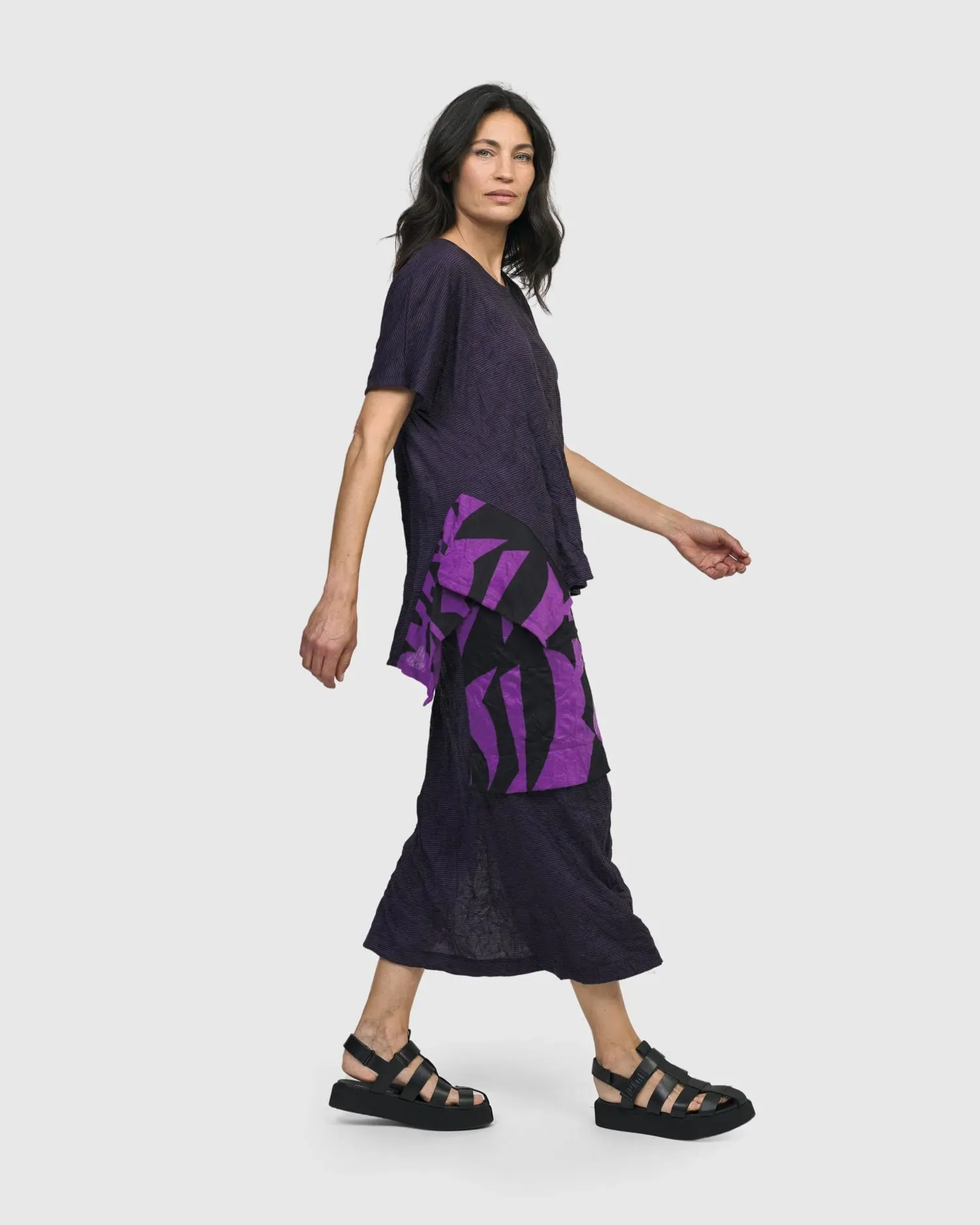 Asteroid Pencil Skirt, Violet