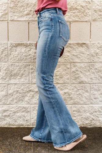 Distressed Flare Jeans
