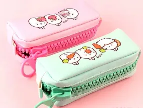 Molang Big Zipper Pencil Case – Kawaii Pastel Edition