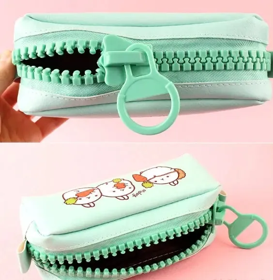 Molang Big Zipper Pencil Case – Kawaii Pastel Edition