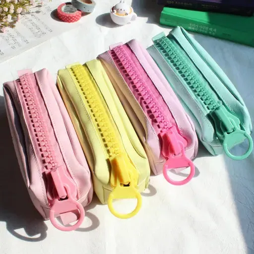Molang Big Zipper Pencil Case – Kawaii Pastel Edition