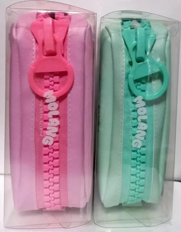 Molang Big Zipper Pencil Case – Kawaii Pastel Edition