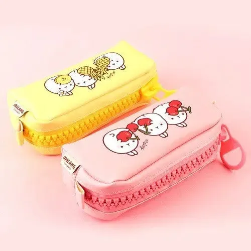 Molang Big Zipper Pencil Case – Kawaii Pastel Edition