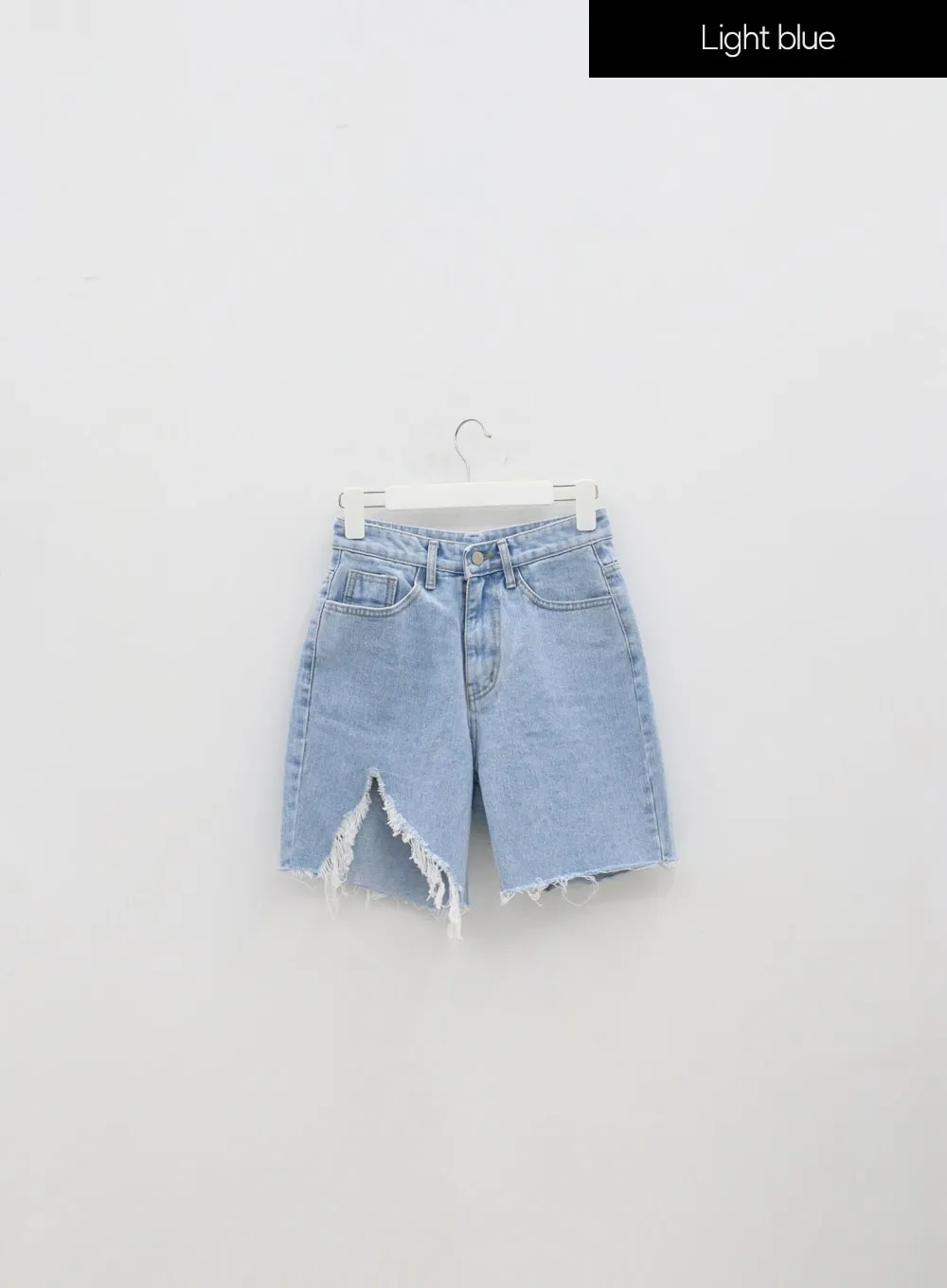 Ripped Denim Bermuda Shorts IA305