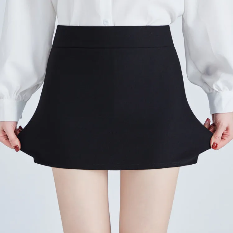 Short Hip Flattering Stretchable Slim Look High Waist Elastic Women Black cm Nightclubs Mini Skirt