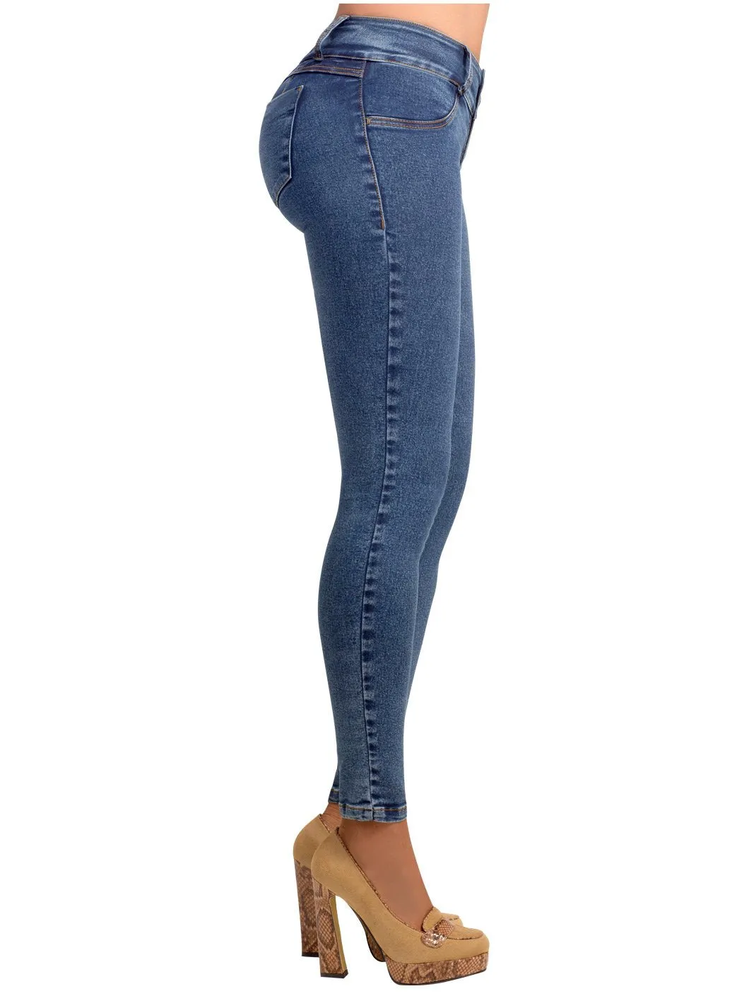 Skinny Colombian Butt Lifting Jeans with Removable Pads Lowla JE217988