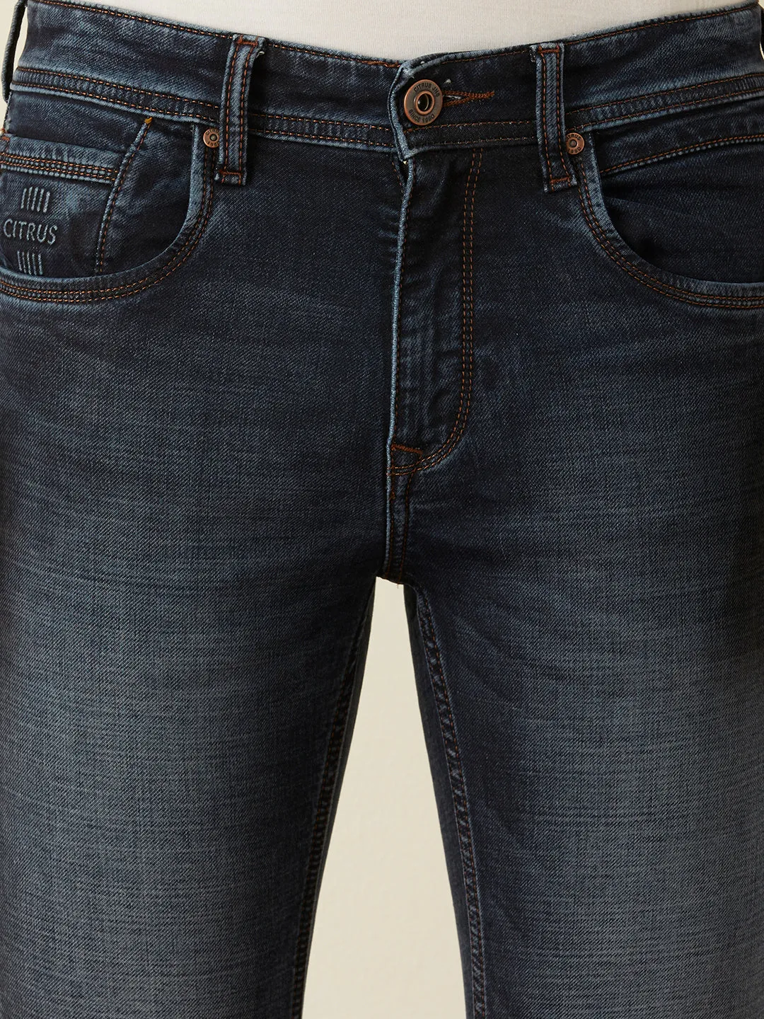 Skinny Fit Indigo Plain Jeans