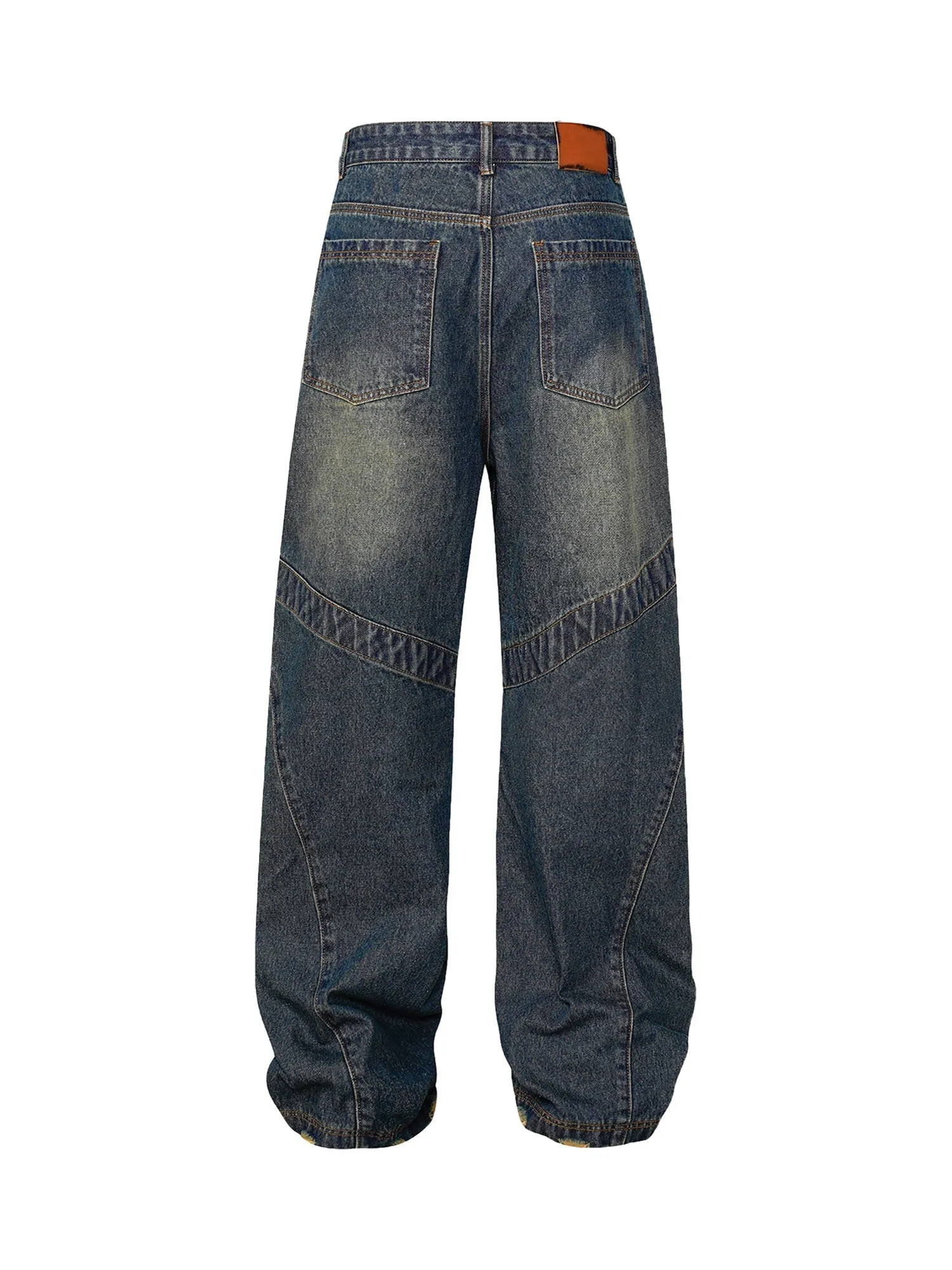 Sneakerhill American High Street Washed Distressed Jeans