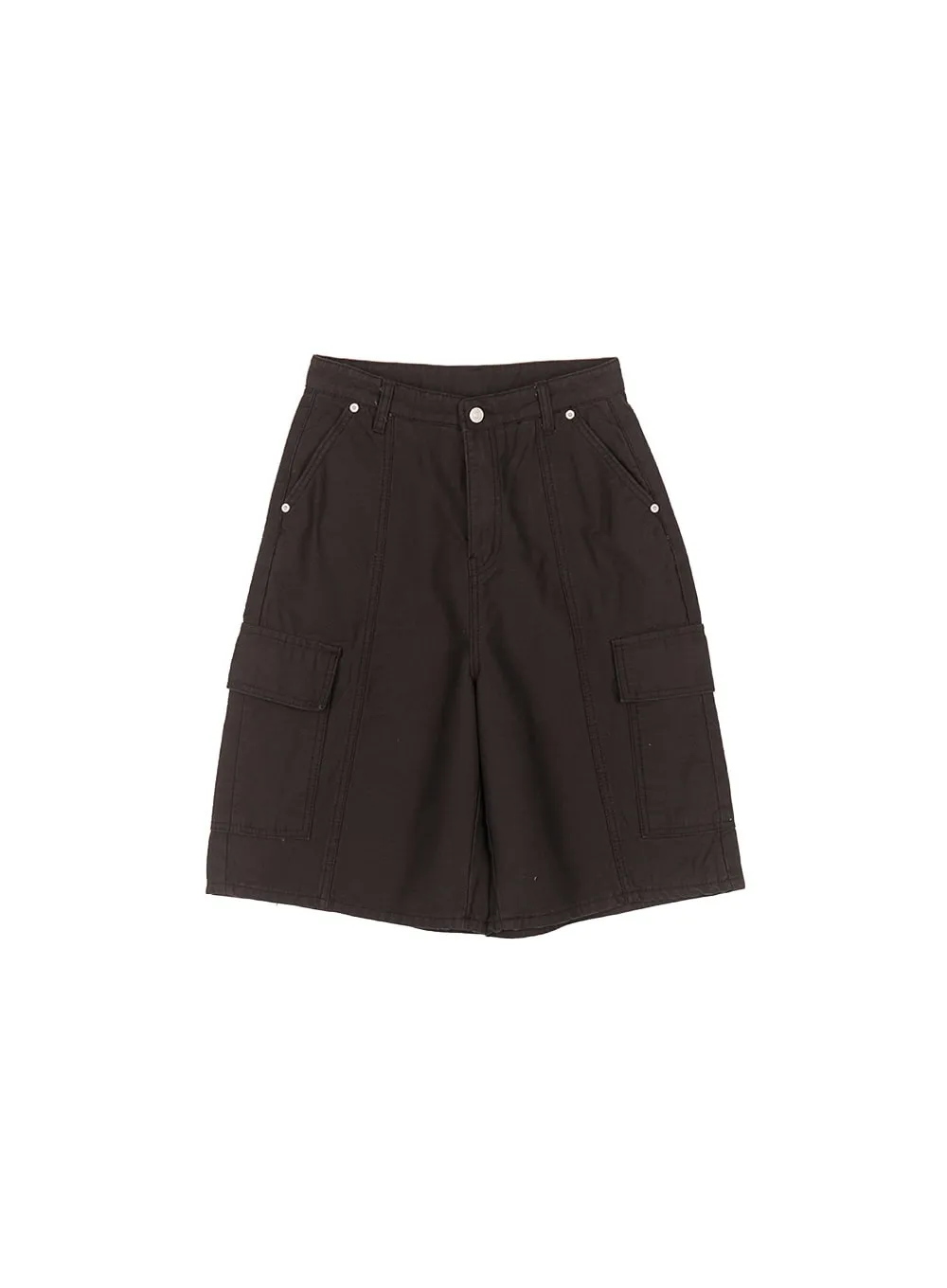 Solid-Color Cargo Shorts CM514