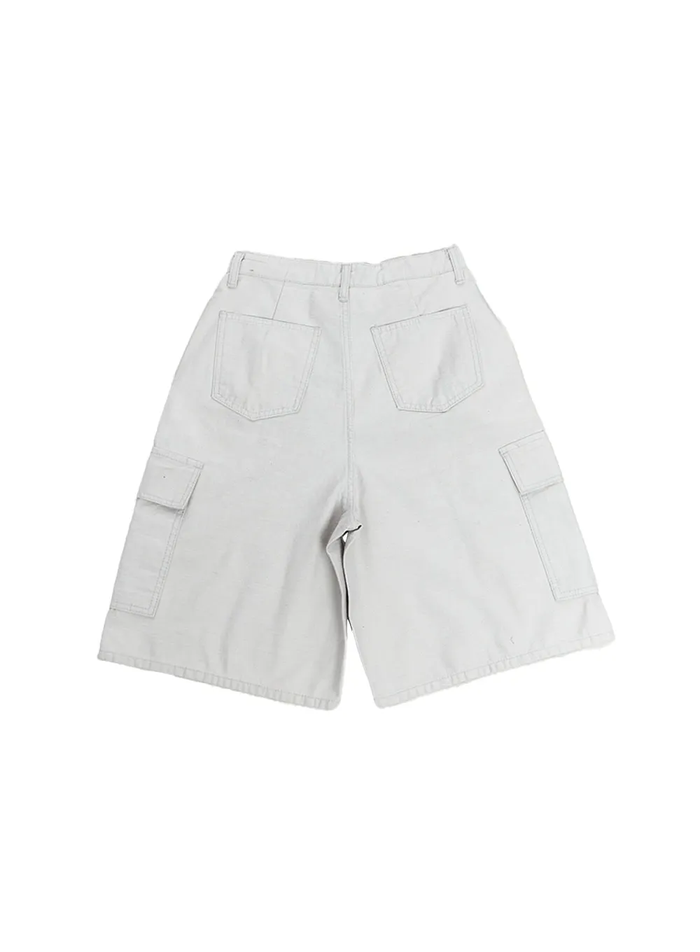 Solid-Color Cargo Shorts CM514