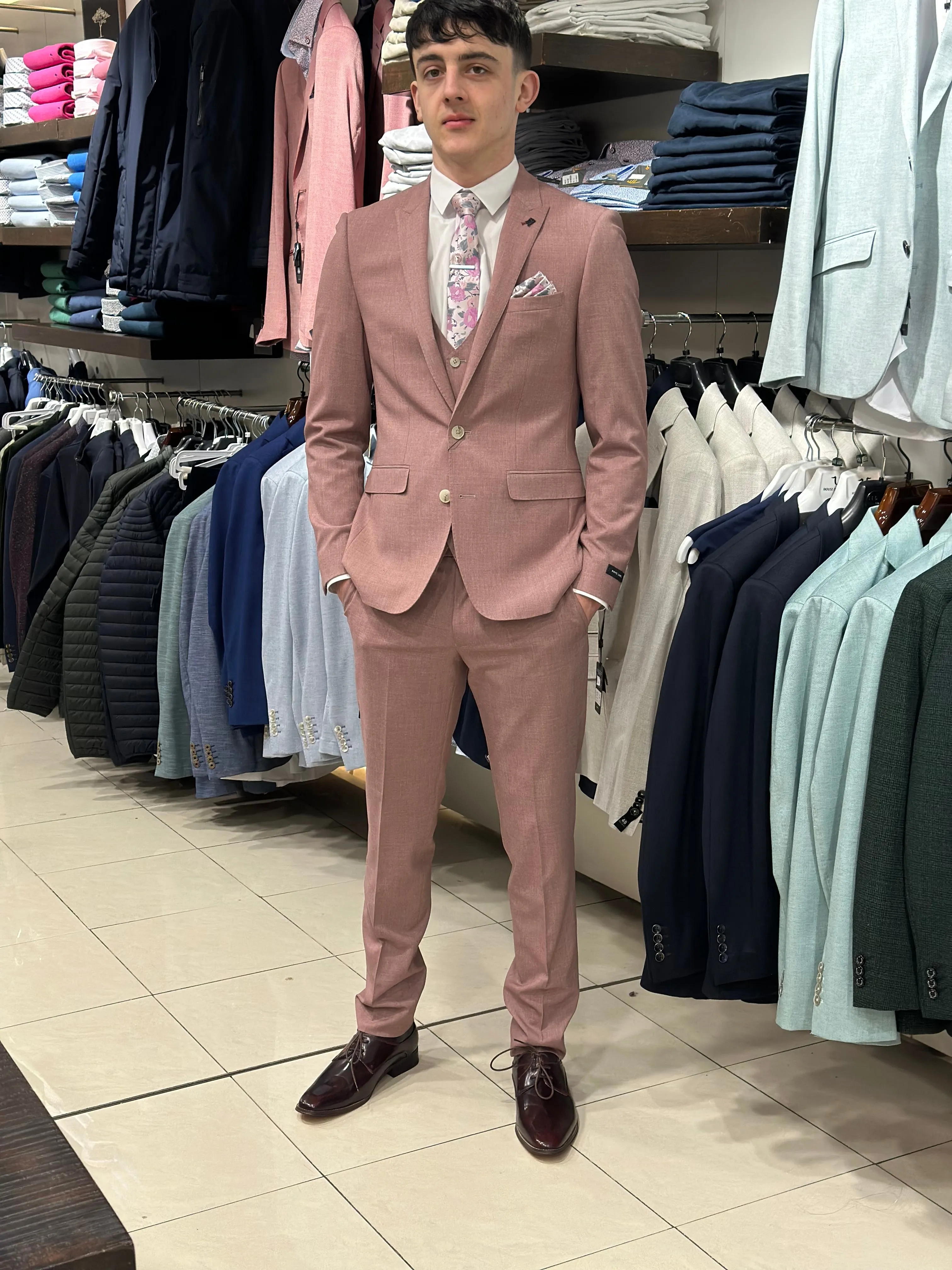 White Lable Slim fit 3P Rossa Pink