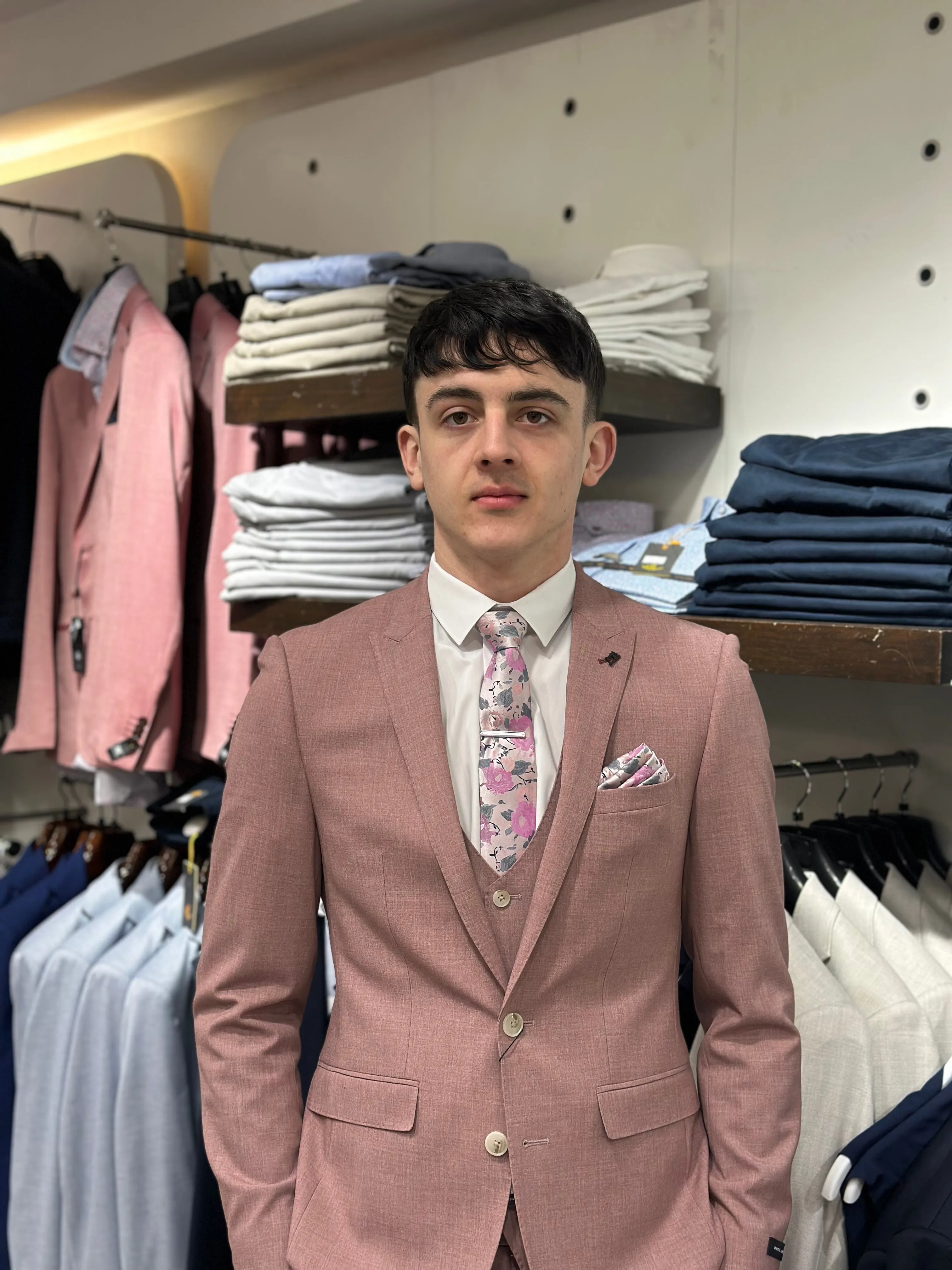 White Lable Slim fit 3P Rossa Pink