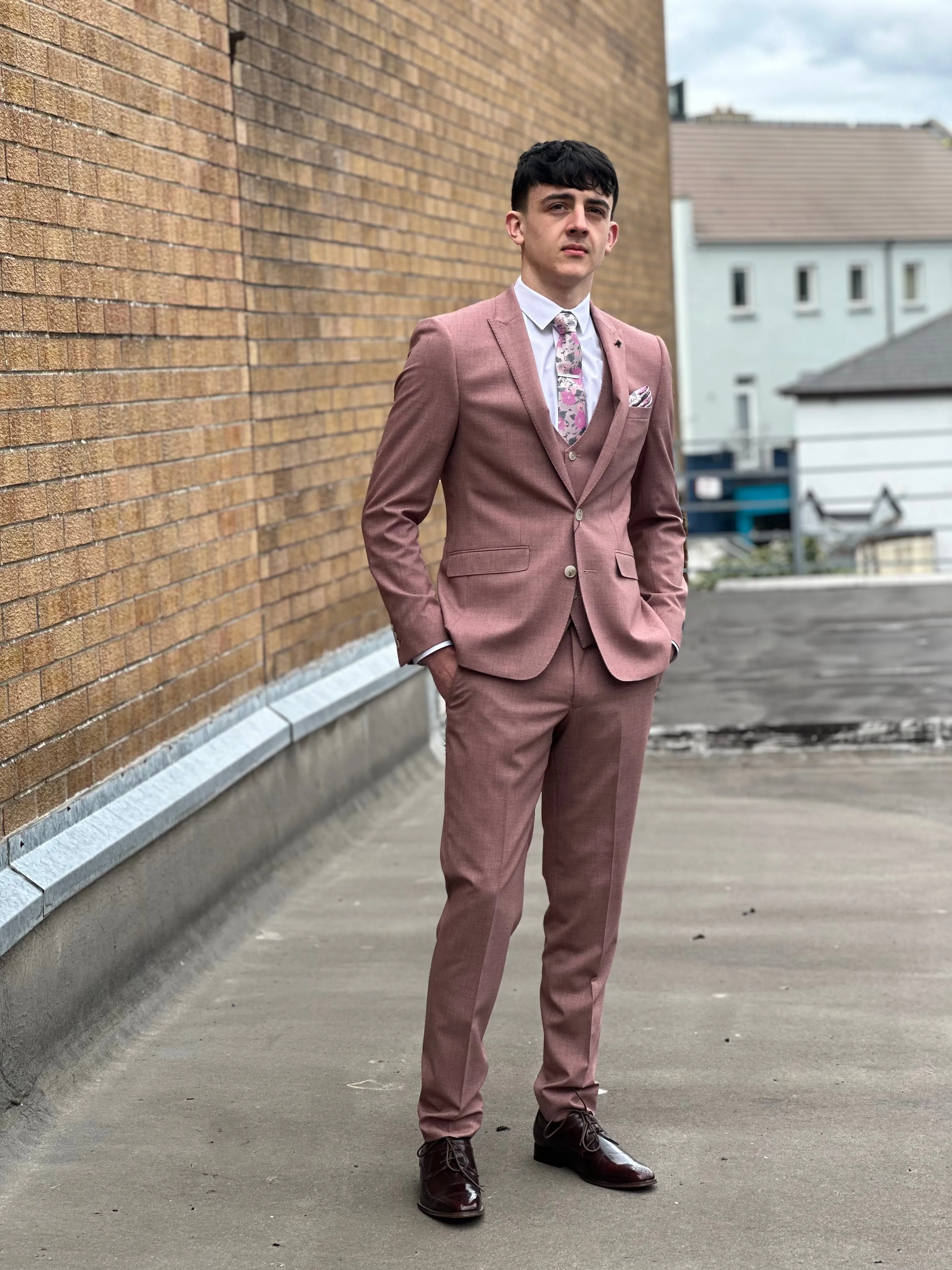 White Lable Slim fit 3P Rossa Pink