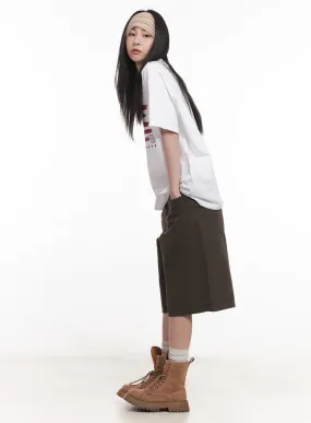 Wide-Fit Cotton Bermuda Shorts CM517