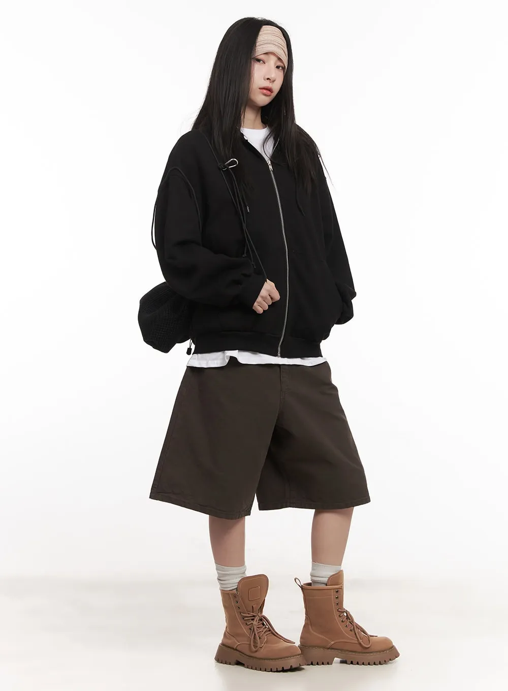 Wide-Fit Cotton Bermuda Shorts CM517