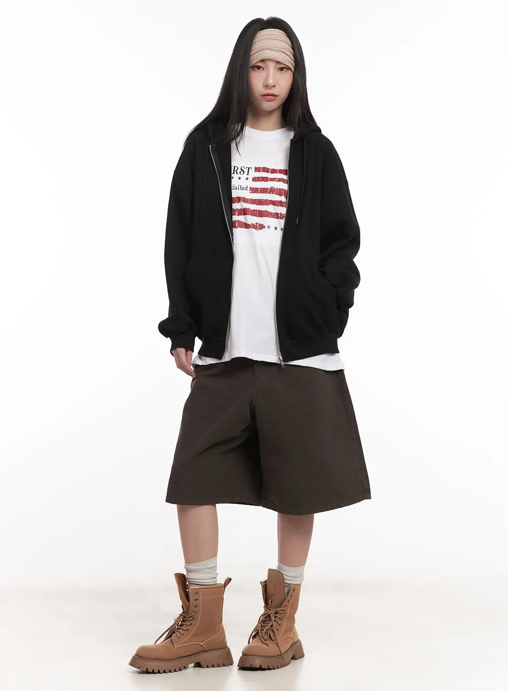 Wide-Fit Cotton Bermuda Shorts CM517