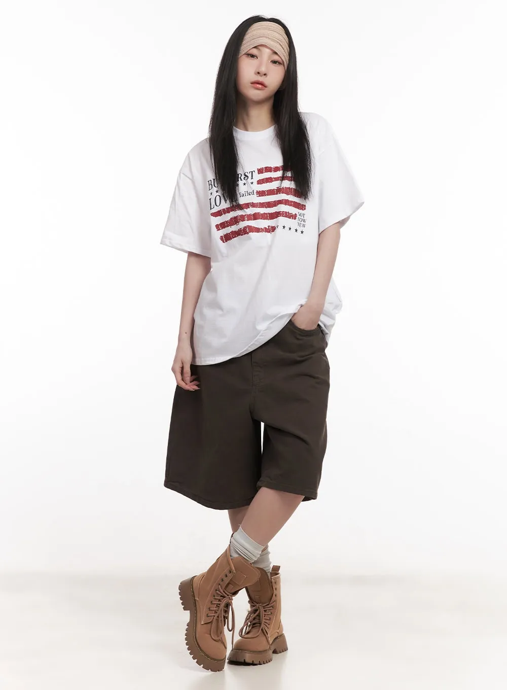 Wide-Fit Cotton Bermuda Shorts CM517